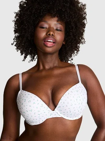 Pink Wear Everywhere Super Push-up Bra In White