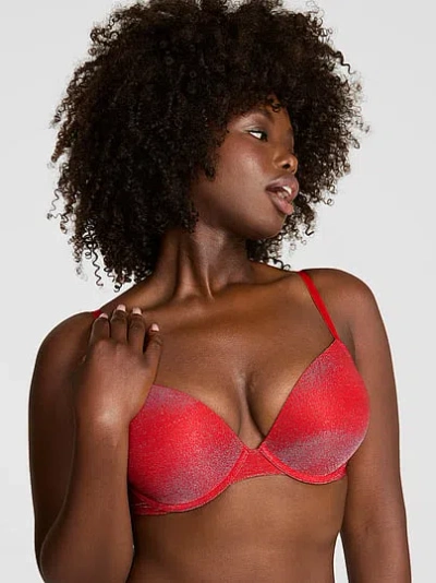 Pink Wear Everywhere Super Push-up Bra In Red