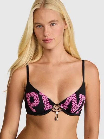 Pink Wear Everywhere™ Totally Lifted Adjustable Push-up Bra In Blue