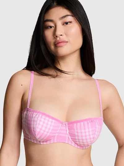 Pink Wink Festive Flannel Unlined Balconette Bra In
