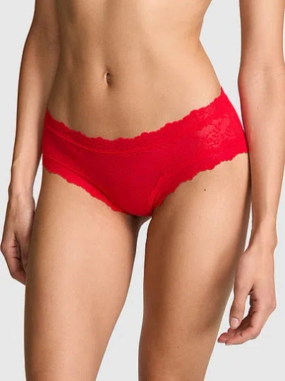 Pink Wink™ Lace Cheeky Panty In Red
