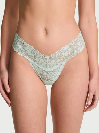 Pink Wink™ Lace Thong Panty In Green