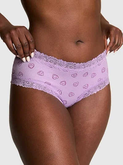 Pink Wink™ Lace-trim Cheeky Panty In Purple