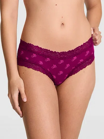 Pink Wink™ Lace-trim Cheeky Panty In Purple