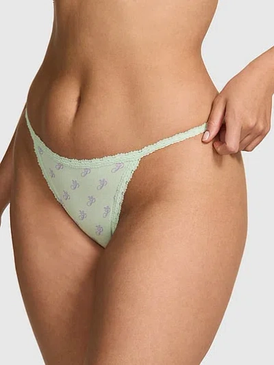 Pink Wink™ Lace-trim String Bikini Panty In Multi