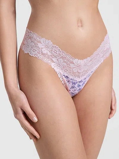 Pink Wink™ Lace-trim Thong Panty In