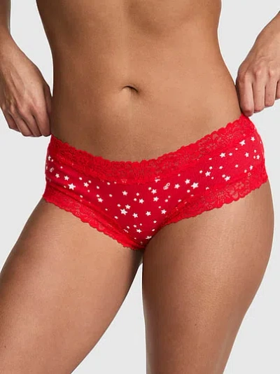 Pink Wink™ Lace-trim Cheeky Panty In Red
