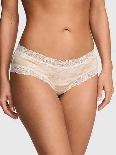 Pink Wink™ Lace-trim Cheeky Panty In White