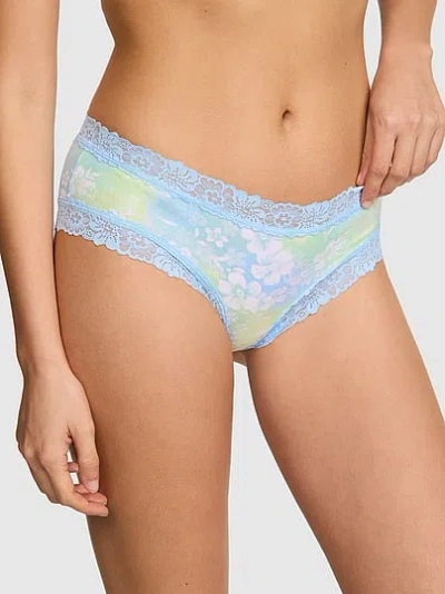 Pink Wink™ Lace-trim Cheeky Panty In Blue
