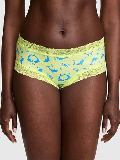 Pink Wink™ Lace-trim Cheeky Panty In Animal Print