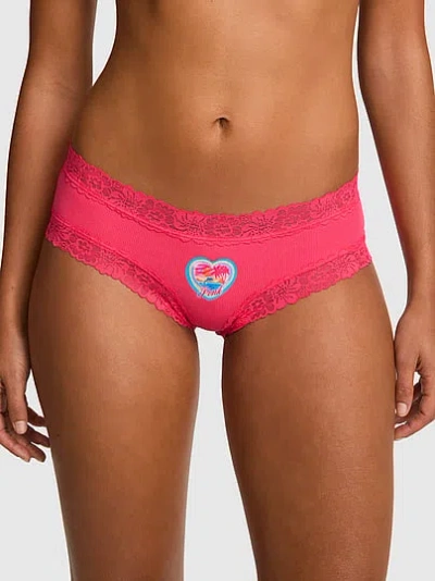 Pink Wink™ Lace-trim Cheeky Panty In Multi