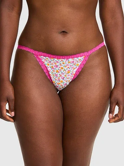 Pink Wink™ Lace-trim String Bikini Panty In
