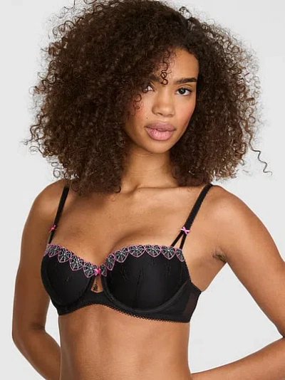 Pink Wink™ Lightly Lined Balconette Bra In Black