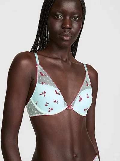 Pink Wink™ Lightly Lined Plunge Bra In Blue