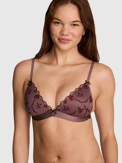 Pink Wink™ Push-up Triangle Bralette In Black