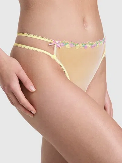 Pink Wink™ Strappy Thong Panty In Yellow