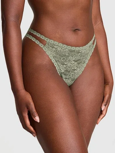 Pink Wink™ Strappy Thong Panty In Green