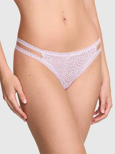 Pink Wink™ Strappy Thong Panty In White
