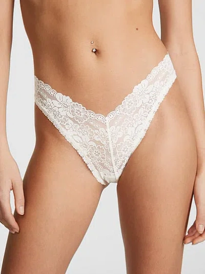 Pink Wink™ V-front Brazilian Panty In White