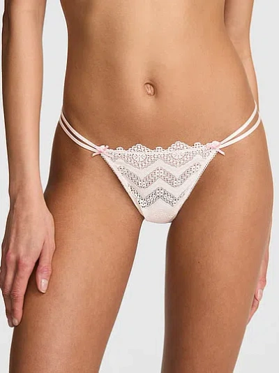 Pink Wink™ V-string Panty In White