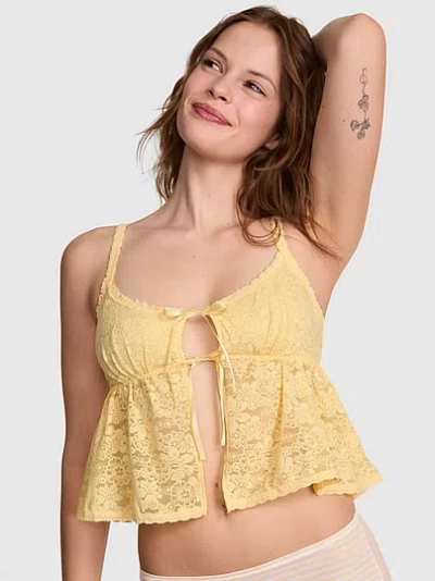 Pink Wink Wink™ Flyaway Bra Top In Yellow
