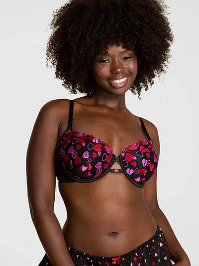 Pink Wink Wink™ Lightly Lined Balconette Bra In Black