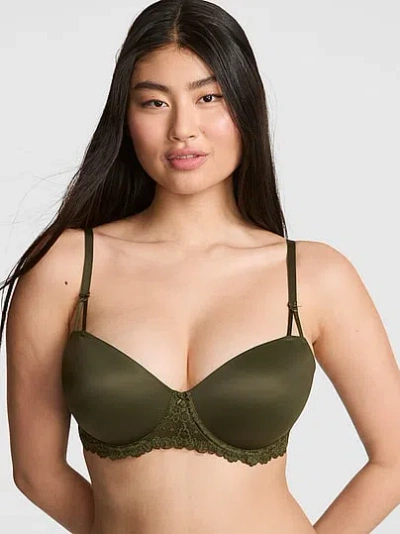 Pink Wink Wink™ Lightly Lined Balconette Bra In Green