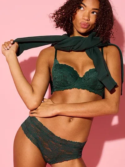 Pink Wink Wink™ Lightly Lined Balconette Bra In Green
