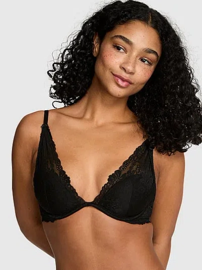 Pink Wink Wink™ Lightly Lined Plunge Bra In Black