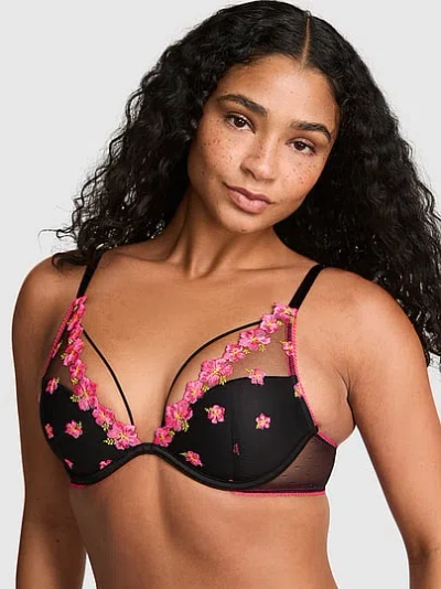Pink Wink Wink™ Lightly Lined Plunge Bra In Multi