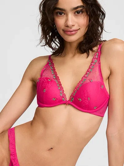 Pink Wink Wink™ Lightly Lined Plunge Bra In