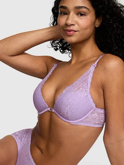 Pink Wink Wink™ Lightly Lined Plunge Bra In Purple