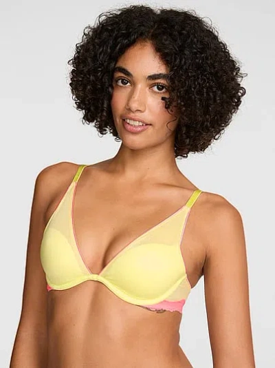 Pink Wink Wink™ Lightly Lined Plunge Bra In Yellow