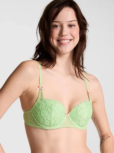 Pink Wink Wink™ Push-up Balconette Bra In Green