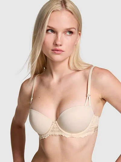 Pink Wink Wink™ Push-up Balconette Bra In Neutral