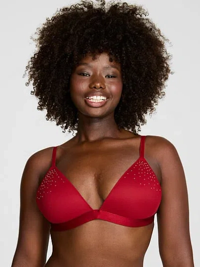 Pink Wink Wink™ Push-up Triangle Bralette In Red