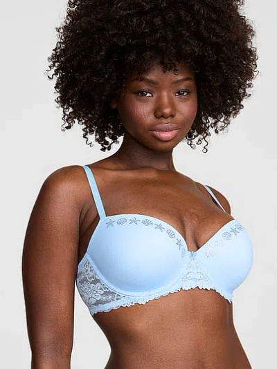 Pink Wink Wink™ Push-up Balconette Bra In Blue