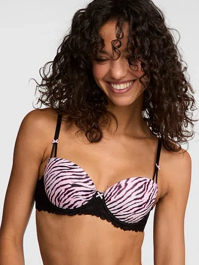 Pink Wink Wink™ Push-up Balconette Bra In Multi