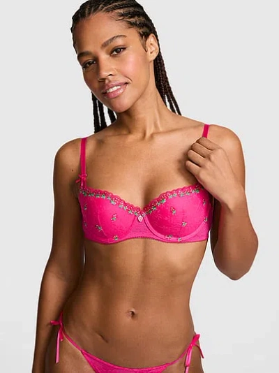 Pink Wink Wink™ Push-up Balconette Bra In Multi