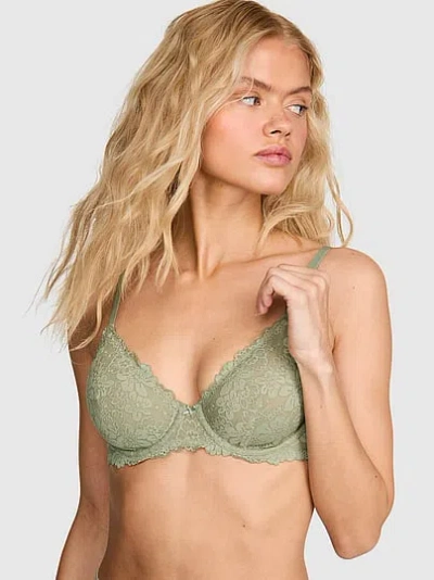 Pink Wink Wink™ Undercover Lift Unlined Demi Bra In Green