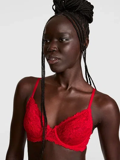 Pink Wink Wink™ Undercover Lift Unlined Demi Bra In Red