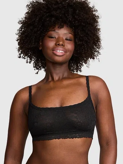 Pink Wink Wink™ Unlined Scoop Bralette In Black