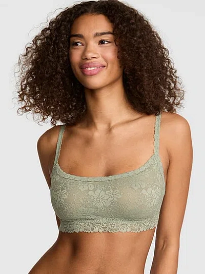 Pink Wink Wink™ Unlined Scoop Bralette In Green