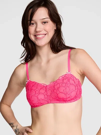 Pink Wink Wink™ Unlined Scoop Bralette In Animal Print