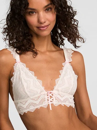 Pink Wink Wink™ Unlined Triangle Bralette In White
