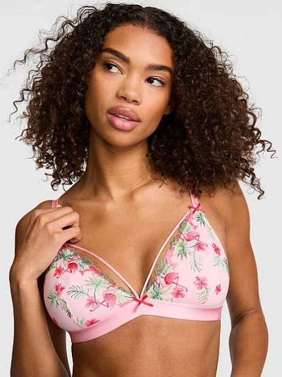Pink Wink Wink™ Unlined Triangle Bralette In Multi