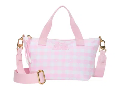 Pre-owned Pink Women's  X Loveshackfancy Mini Tote Bag In Icon Gingham