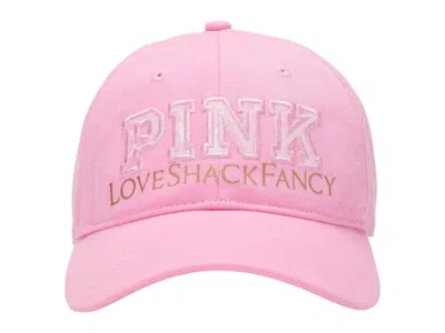 Pre-owned Pink Women's  X Loveshackfancy  Baseball Hat In  Lollipop