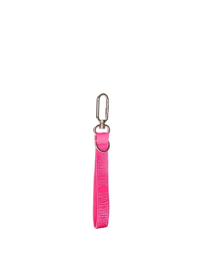 Pink Wristlet Strap Keychain In