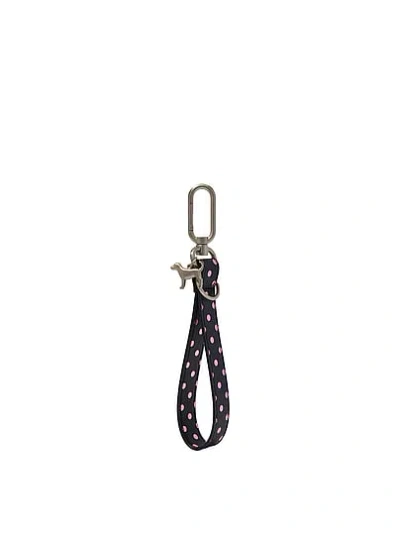 Pink Wristlet Strap Keychain In Print